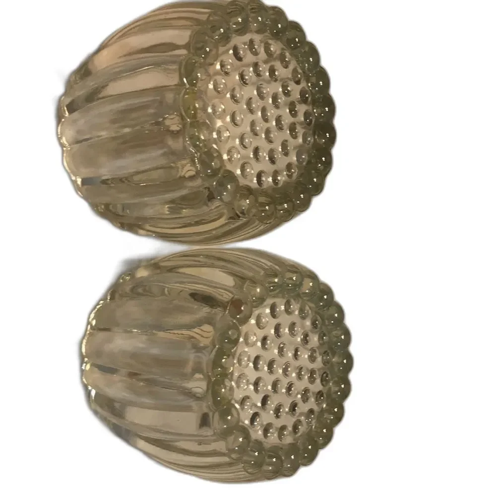 Heavy glass votive cups